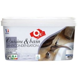 Peinture mur/plafond cuisine et bain blanc mat 2.5l