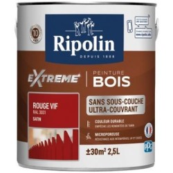 Rip protection extrême bois satin 2.5l rouge vif