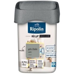 Rip recup pièce à vivre satin 0.75l gris étain
