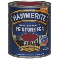 Hammerite fer brilant laque 0.75l rouge basque