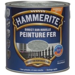 Hammerite fer martelé 0.25l gris argent 070703