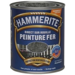 Hammerite fer martelé 0.75l gris ardoise