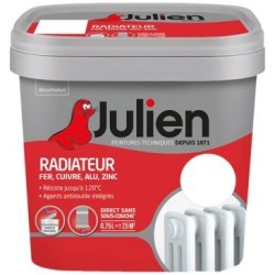 Peinture radiateur phase aqueuse brillant 0.75l blanc