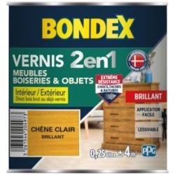 Vernis chêne clair brillant 250ml