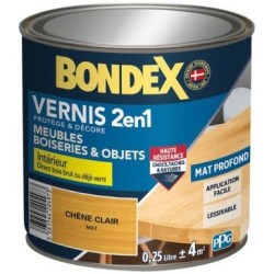 Vernis chêne clair mat 250ml