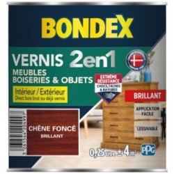 Vernis chêne foncé brillant 0.25l