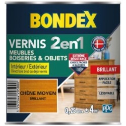Vernis chêne moyen brillant 250ml