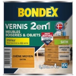 Vernis chêne moyen satin 250 ml