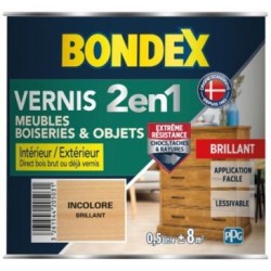 vernis incolore brillant 500ml +ou- 6m2