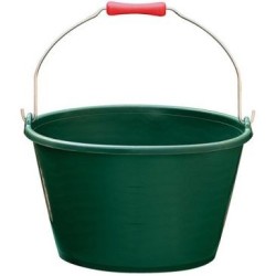Seau vendange / veau poignée bois 16L vert gradué