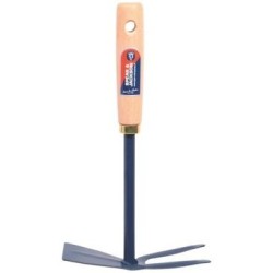 Serfouette à fleur panne et fourche 28cm manche bois