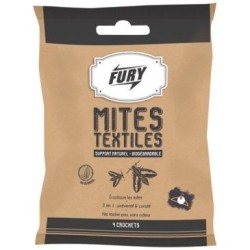 Fury crochets anti mites textiles x4