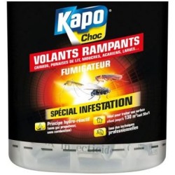 Volants / rampants / acariens fumigène 130m3 Kapo Choc