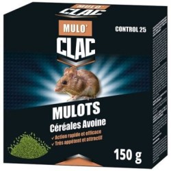 Raticide mulots campagnol céréales avoine 150g