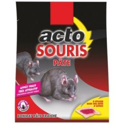 Pâte appat souris 50gr 5 sachets 10gr