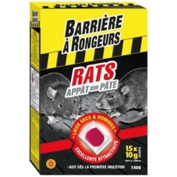 Rats appât sur pâte 150g /nc