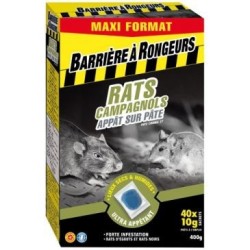 Rats campagnols appât PAE 400g /nc