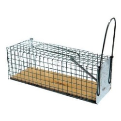 Nasse à rats 1 entrée avec socle en bois