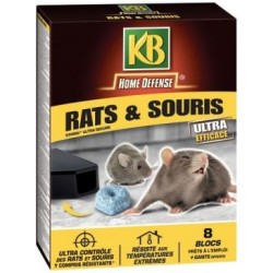 Rat souris blocs 200g (8x25g) /nc