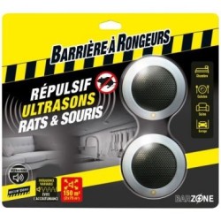 Répulsif ultra son rats et souris blister de 2 appareils /nc