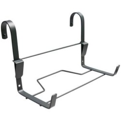 Support jardinière crochet fer plat 35x14cm anthracite