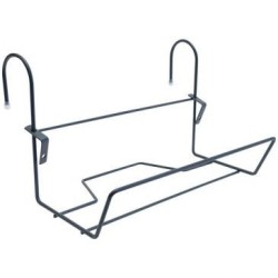 Support jardinière crochet fer rond 35x14cm anthracite