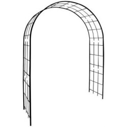 Arche tube carré 20mm treillage fer vieilli dim.180x50x250cm
