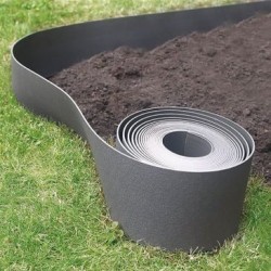 Bordure flexible en PE 100% recyclé Etik bordura gris
