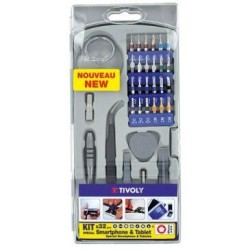 Kit outils pour ouverture smartphone 32 pieces
