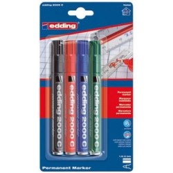 Marqueur indélébile x4 assortis