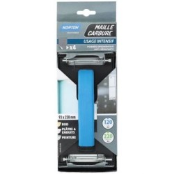 Cale a poncer 93x230 + 4 grilles platre grain assortis