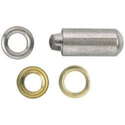 Oeillet bâche avec jeu pose laiton Ø10mm blister 25