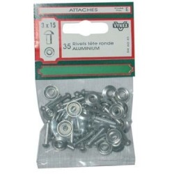 Rivet t.r. alu 3x15 x35