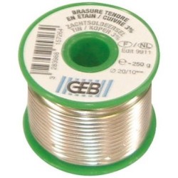 Brasure fil étain/cuivre bobine 250g