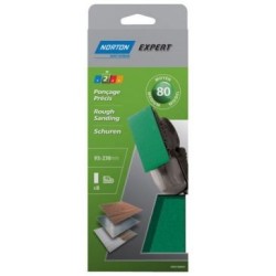 Patin Expert non perforé 93x230 grain 80 x 8 pièces