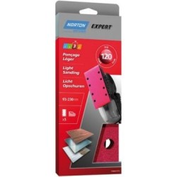 Patin Expert trous parallèles 93x230 grain 120 x 5 pièces