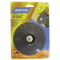 Plateau à vis caoutchouc 127mm tige 6mm pour perceuse