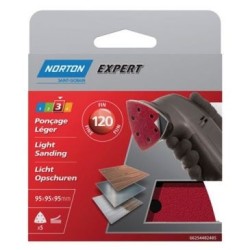 Triangle perforé expert 6 trous 95 gr. 120 pack x5