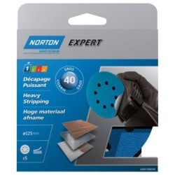 Disque 125 auto-agrippant grain 40 blister de 5