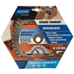 Disque diamant 125 travaux courants brique
