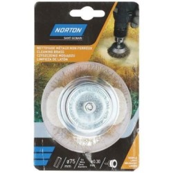 Brosse perceuse coupe ondulé laiton 75 Norton