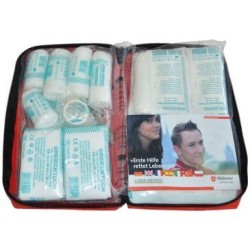 Trousse de secours 43 composants norme DIN 13164