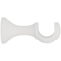 Support d.28 80mm bois laque blanc