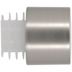 Embout bouchon easy fix ø28mm chrome mat x2