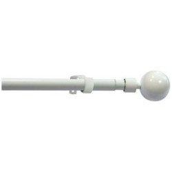 Kit Ø19/16 extensible 1m20/2m10 boule orlando blanc brillan