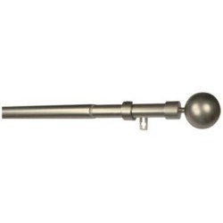 Kit Ø19/16 extensible 1m20/2m10 boule orlando nickel brosse
