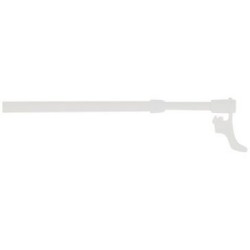 Tringle néorido plus d.9mm long.40/65cm rivet blanc mat