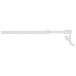 Tringle néorido plus d9 25/40cm rivet blanc mat