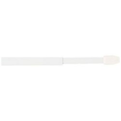 2 tringles plates extensibles 30/50cm 4 pitons blanc