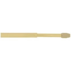 2 tringles plates extensibles 80/120cm 4 pitons doré